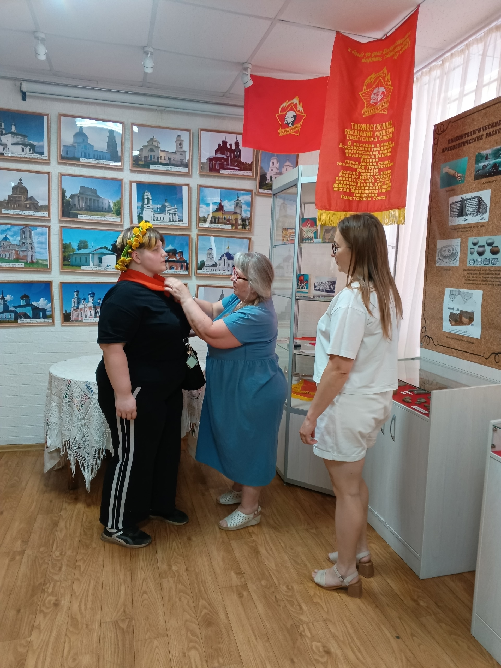 В Воротынском районном краеведческом музее работала выставка, приуроченная ко Дню пионерии