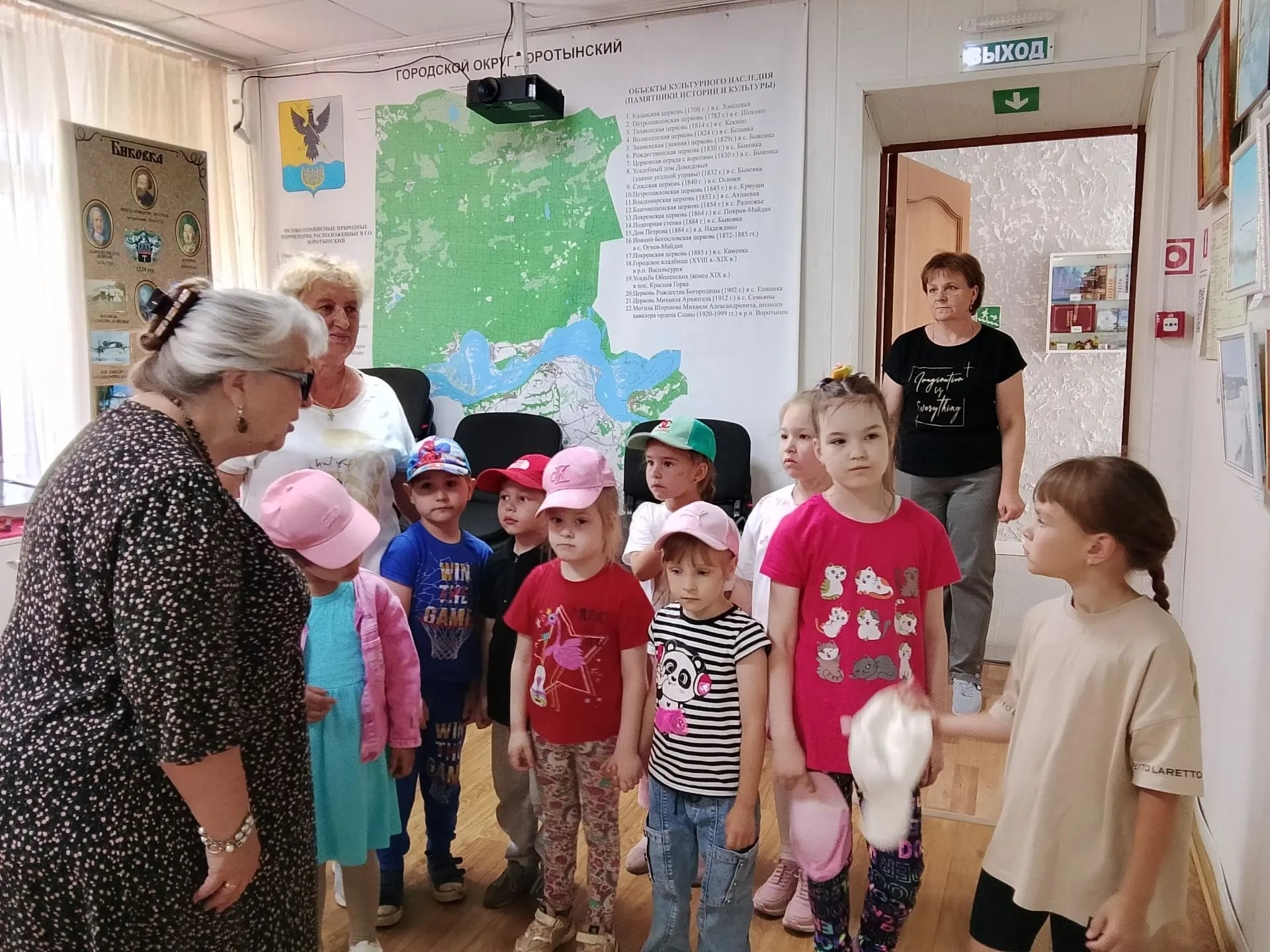 Ребята из детского сада «Солнышко» побывали в Воротынском краеведческом музее